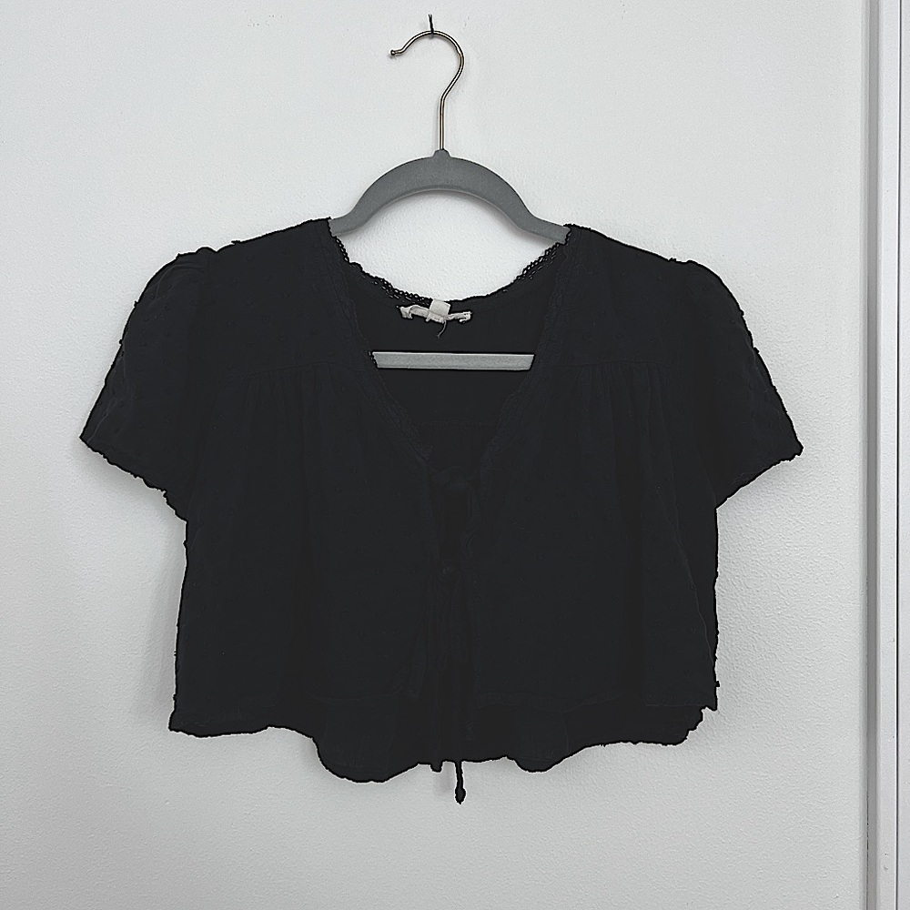 Black tie shirt